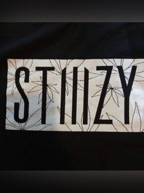 NEW SEALED STIIIZY LOGO T SHIRT WITH WEED LEAVES SIZE XXL BLACK 2X 2XL Pen